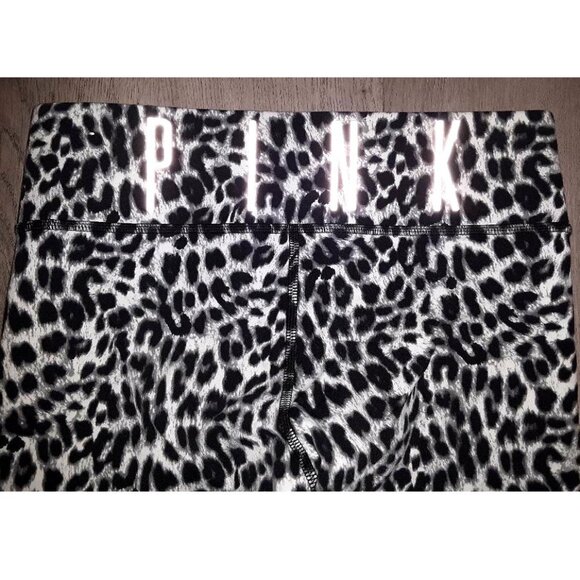 Vintage Y2k Victoria's Secret PINK Snow Leopard Leggings Yoga Pants Size XS - Picture 5 of 6